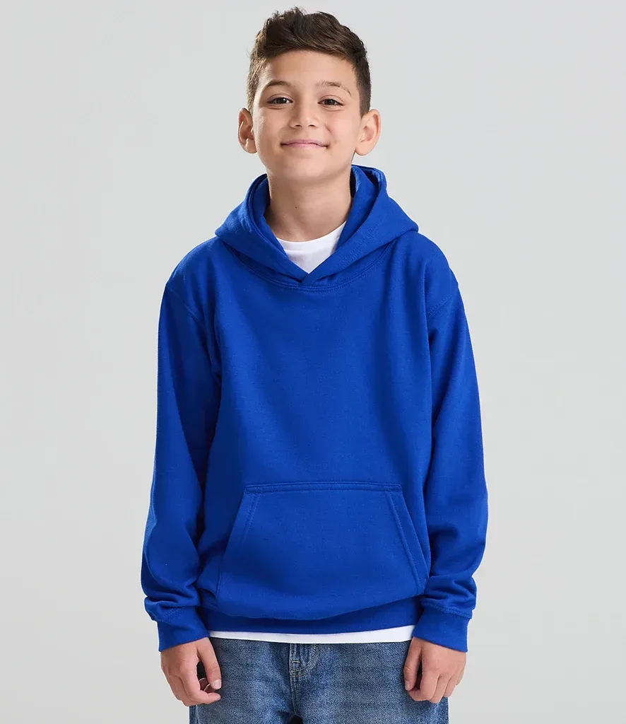 Bright royal blue kids school hoodie, style JH001B